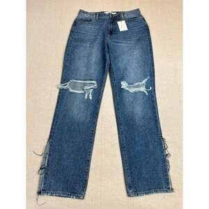 NWT HIDDEN |‎ Tracey High Rise Straight Blue Jeans | Women's Size 31